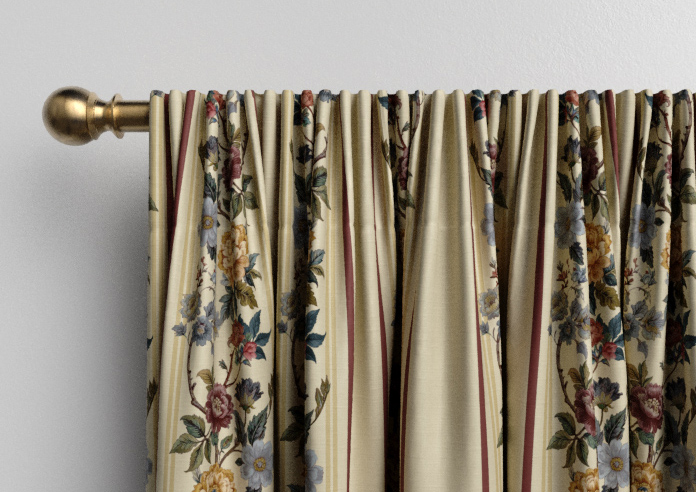 Jennys Stripe, Merlot - Made to Measure Curtains - Image 9